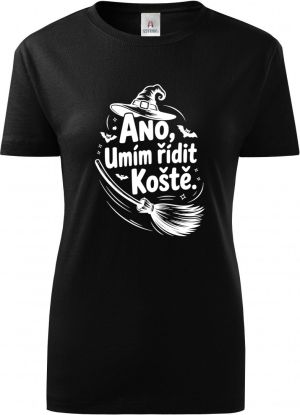 Ano,umím řídit koště, bílý potisk