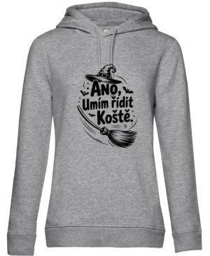 Ano,umím řídit koště, černý potisk