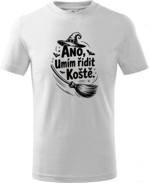 Ano,umím řídit koště, černý potisk