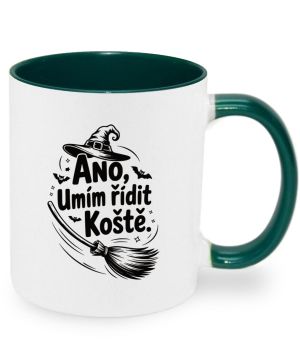 Ano,umím řídit koště, černý potisk