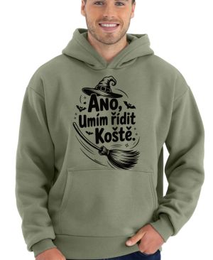 Ano,umím řídit koště, černý potisk