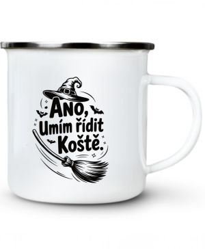 Ano,umím řídit koště, černý potisk