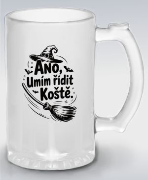 Ano,umím řídit koště, černý potisk