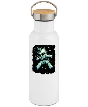 Astronaut obklopený motýly