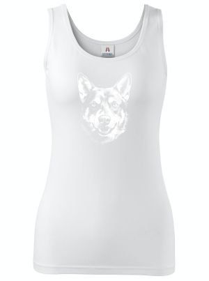 Australský honácký pes, bílý tisk