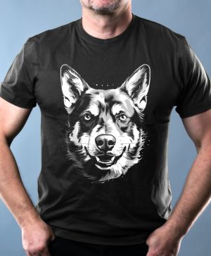 Australský honácký pes, bílý tisk