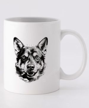 Australský honácký pes, černý tisk