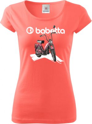Babetta, logo bílé. Fialová, 210/215