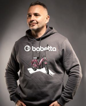 Babetta, logo bílé. Fialová, 210/215