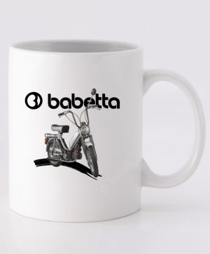 Babetta, logo bílé. Šedá, 210/215