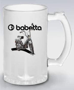 Babetta, logo bílé. Šedá, 210/215