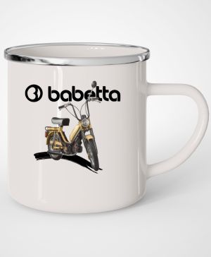Babetta, logo bílé. Žlutohnědá, 210/215