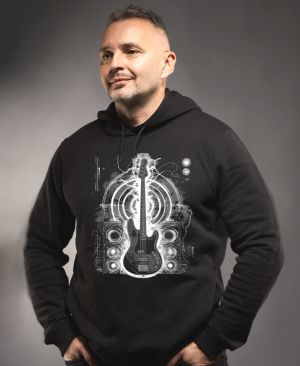 Basový král, bílý potisk