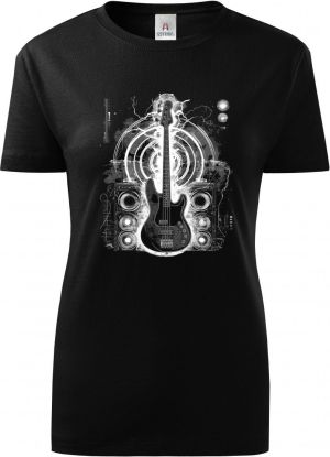 Basový král, bílý potisk