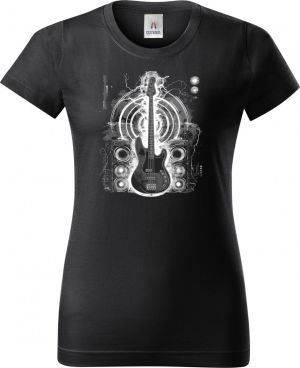 Basový král, bílý potisk