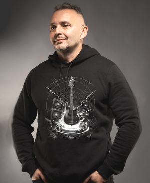 Basový král, V2, bílý potisk