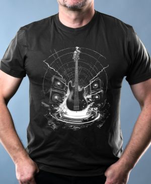 Basový král, V2, bílý potisk