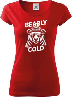 Bearly cold, bílý potisk