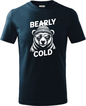Bearly cold, bílý potisk