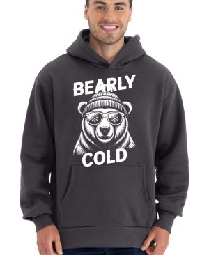 Bearly cold, bílý potisk
