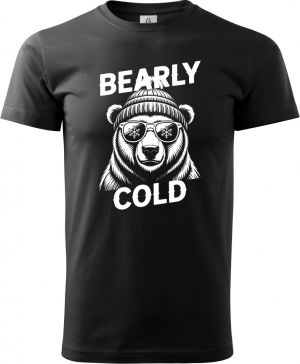 Bearly cold, bílý potisk