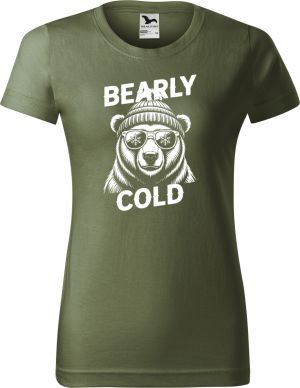 Bearly cold, bílý potisk