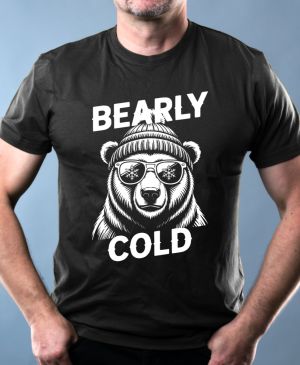 Bearly cold, bílý potisk
