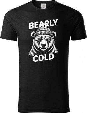 Bearly cold, bílý potisk