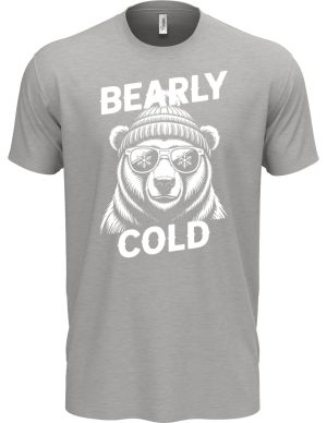 Bearly cold, bílý potisk