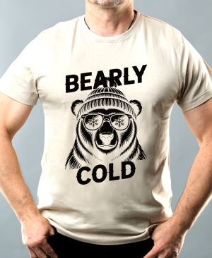 Bearly cold, černý potisk