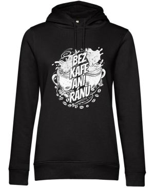 Bez kafe ani ránu, V1, bílý potisk