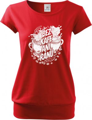 Bez kafe ani ránu, V1, bílý potisk