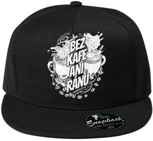 Bez kafe ani ránu, V1, bílý potisk