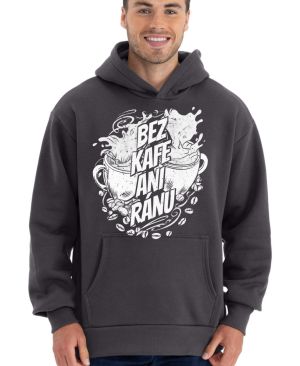 Bez kafe ani ránu, V1, bílý potisk