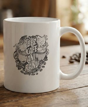 Bez kafe ani ránu, V1, černý potisk