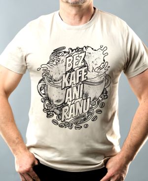 Bez kafe ani ránu, V1, černý potisk