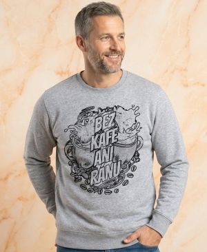 Bez kafe ani ránu, V1, černý potisk