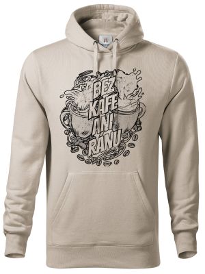 Bez kafe ani ránu, V1, černý potisk