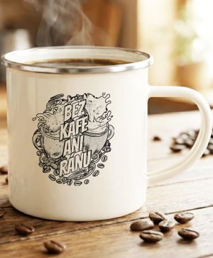 Bez kafe ani ránu, V1, černý potisk