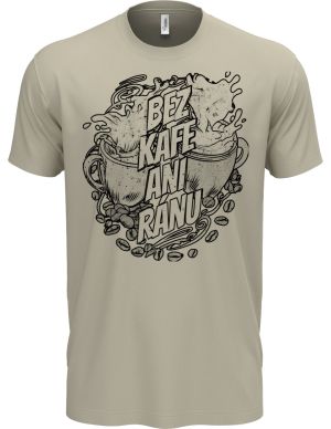 Bez kafe ani ránu, V1, černý potisk