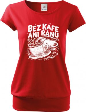 Bez kafe ani ránu, V2, bílý potisk