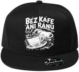 Bez kafe ani ránu, V2, bílý potisk