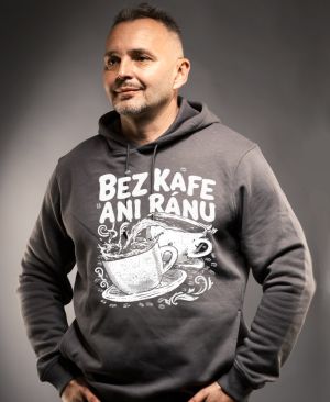 Bez kafe ani ránu, V2, bílý potisk