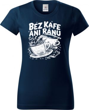 Bez kafe ani ránu, V2, bílý potisk