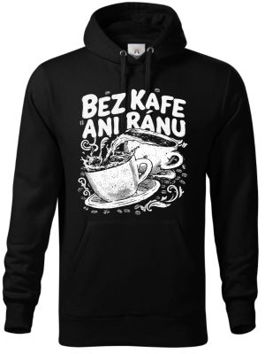 Bez kafe ani ránu, V2, bílý potisk