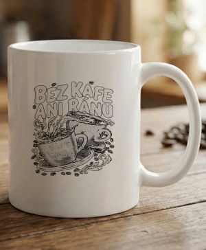 Bez kafe ani ránu, V2, černý potisk