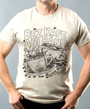 Bez kafe ani ránu, V2, černý potisk