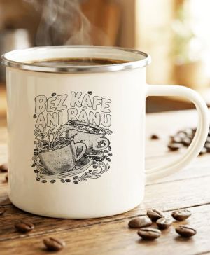 Bez kafe ani ránu, V2, černý potisk