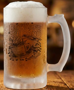 Bez kafe ani ránu, V2, černý potisk