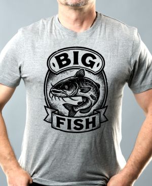 BIG FISH, černý potisk